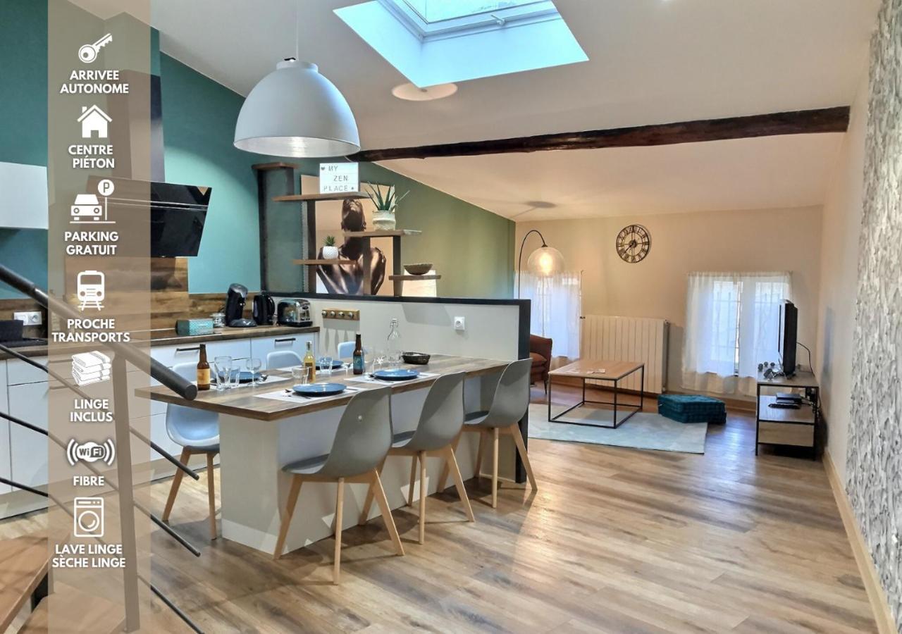 Myzenplace - Duplex 100M2 Cosy, Atypique, Situation Ideale, Parking Montélimar Eksteriør bilde