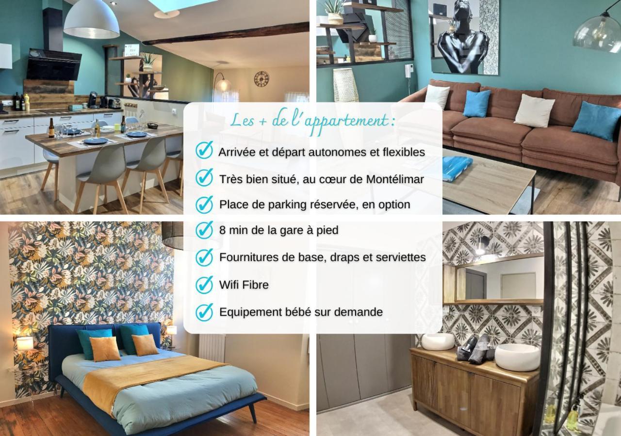 Myzenplace - Duplex 100M2 Cosy, Atypique, Situation Ideale, Parking Montélimar Eksteriør bilde
